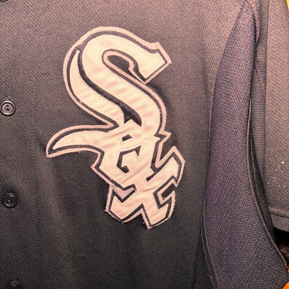 Vintage Majestic Chicago White Sox Jersey Men’s Size XL Black MLB USA Made Blank - Picture 3 of 8
